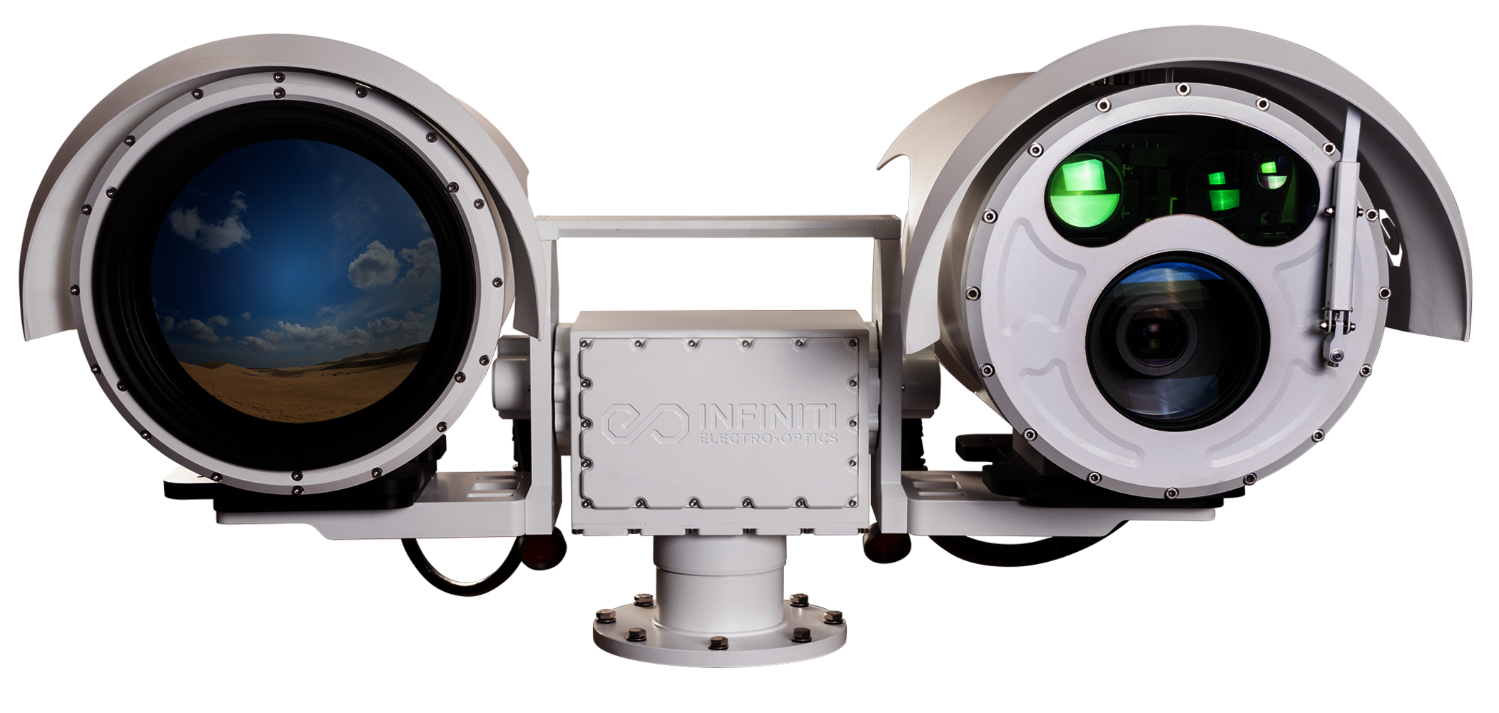 Arc PTZ Camera System with Long-Range Zoom, IR Illumination and Thermal Imaging