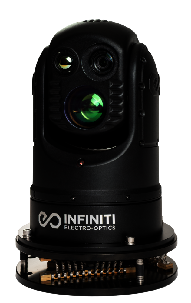 Infiniti Rogue 3-Sensor Camera System shown with optional Vibration Mount
